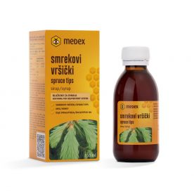 medex sirup smrekovi vršički v steklenički deluje blažilno za dihala